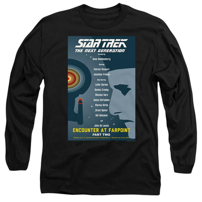 Black - Side - Star Trek Unisex Adult The Next Generation Season 1 Episode 2 T-Shirt