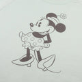 Seafoam - Side - Disney Womens-Ladies Minnie Mouse Crop Sweatshirt