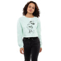 Seafoam - Lifestyle - Disney Womens-Ladies Minnie Mouse Crop Sweatshirt