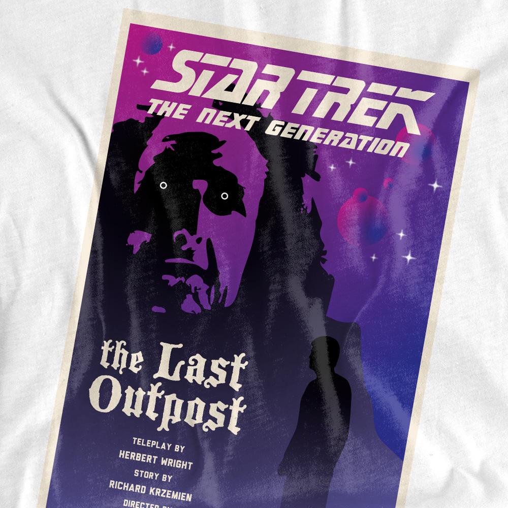 White - Back - Star Trek Unisex Adult The Next Generation Season 1 Episode 5 T-Shirt