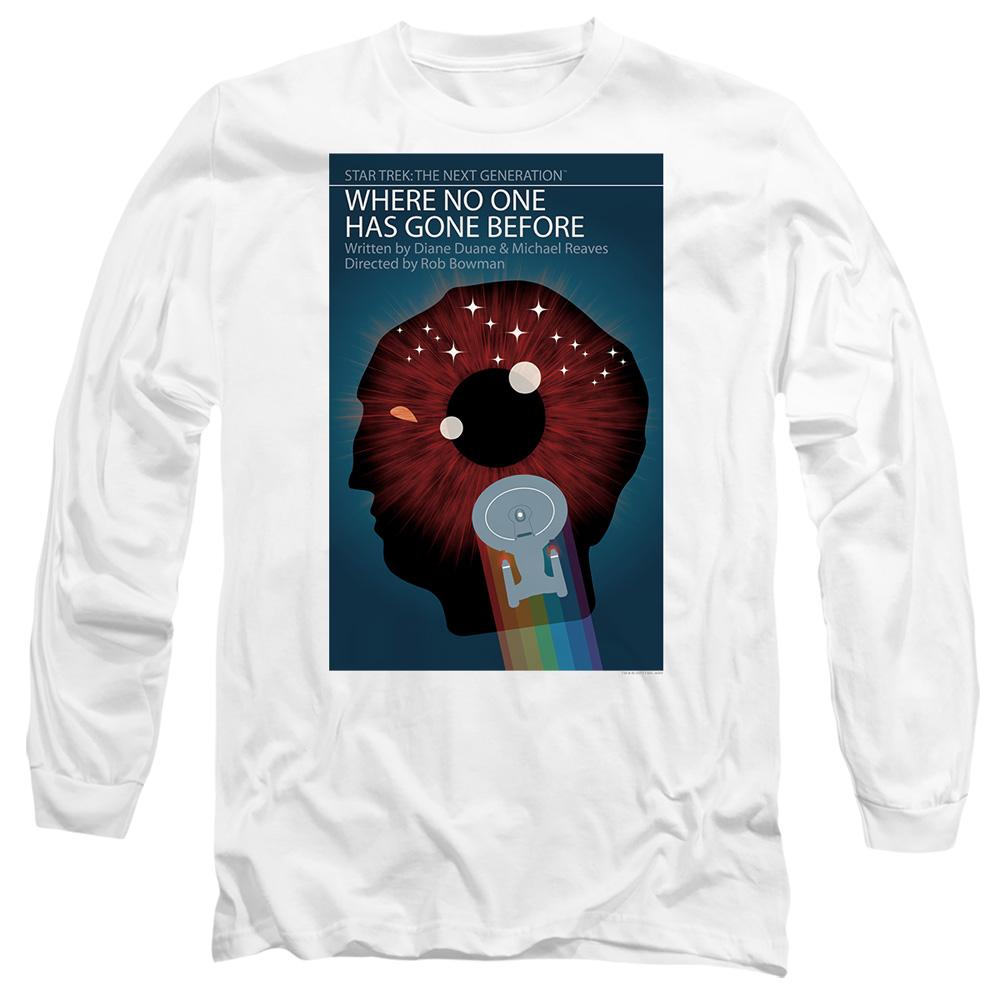 White - Side - Star Trek Unisex Adult The Next Generation Season 1 Episode 6 T-Shirt