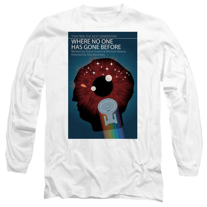 White - Side - Star Trek Unisex Adult The Next Generation Season 1 Episode 6 T-Shirt