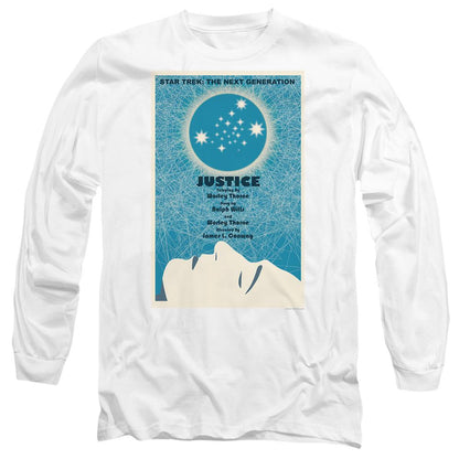 White - Side - Star Trek Unisex Adult The Next Generation Season 1 Episode 8 T-Shirt