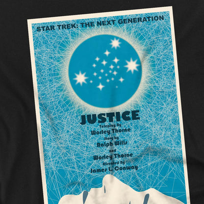 Black - Back - Star Trek Unisex Adult The Next Generation Season 1 Episode 8 T-Shirt