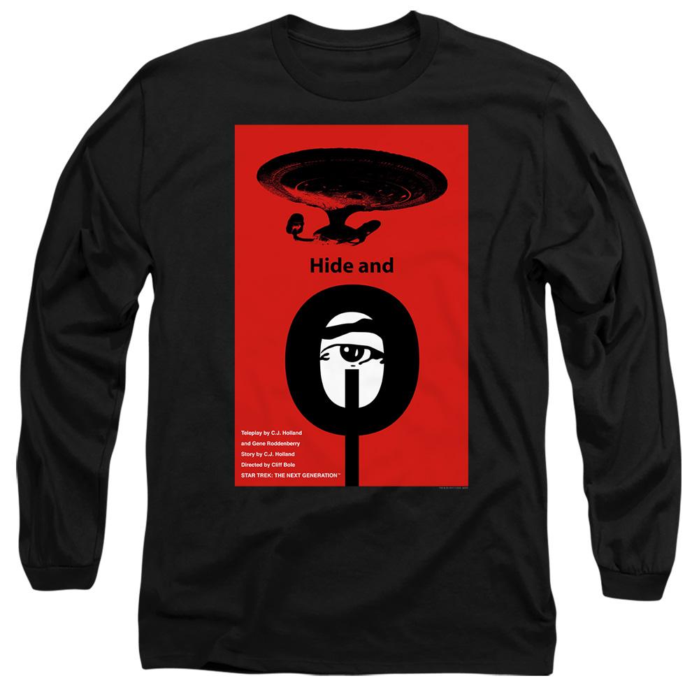 Black - Side - Star Trek Unisex Adult The Next Generation Season 1 Episode 10 T-Shirt