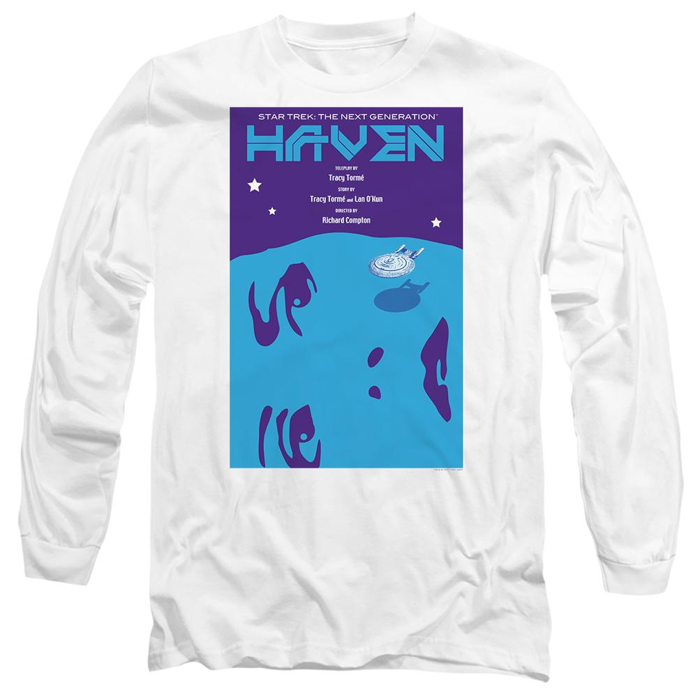 White - Side - Star Trek Unisex Adult The Next Generation Season 1 Episode 11 T-Shirt