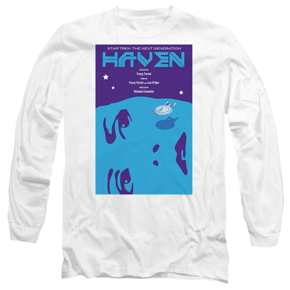 White - Side - Star Trek Unisex Adult The Next Generation Season 1 Episode 11 T-Shirt