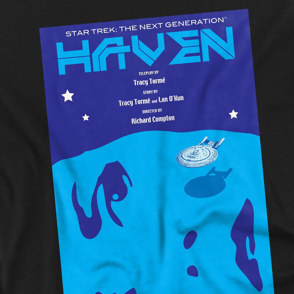 Black - Back - Star Trek Unisex Adult The Next Generation Season 1 Episode 11 T-Shirt