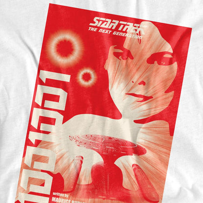 White - Back - Star Trek Unisex Adult The Next Generation Season 1 Episode 15 T-Shirt