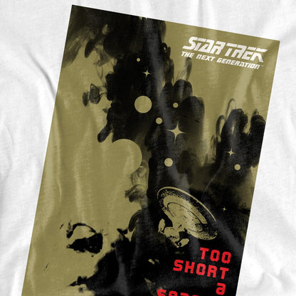 White - Back - Star Trek Unisex Adult The Next Generation Season 1 Episode 16 T-Shirt