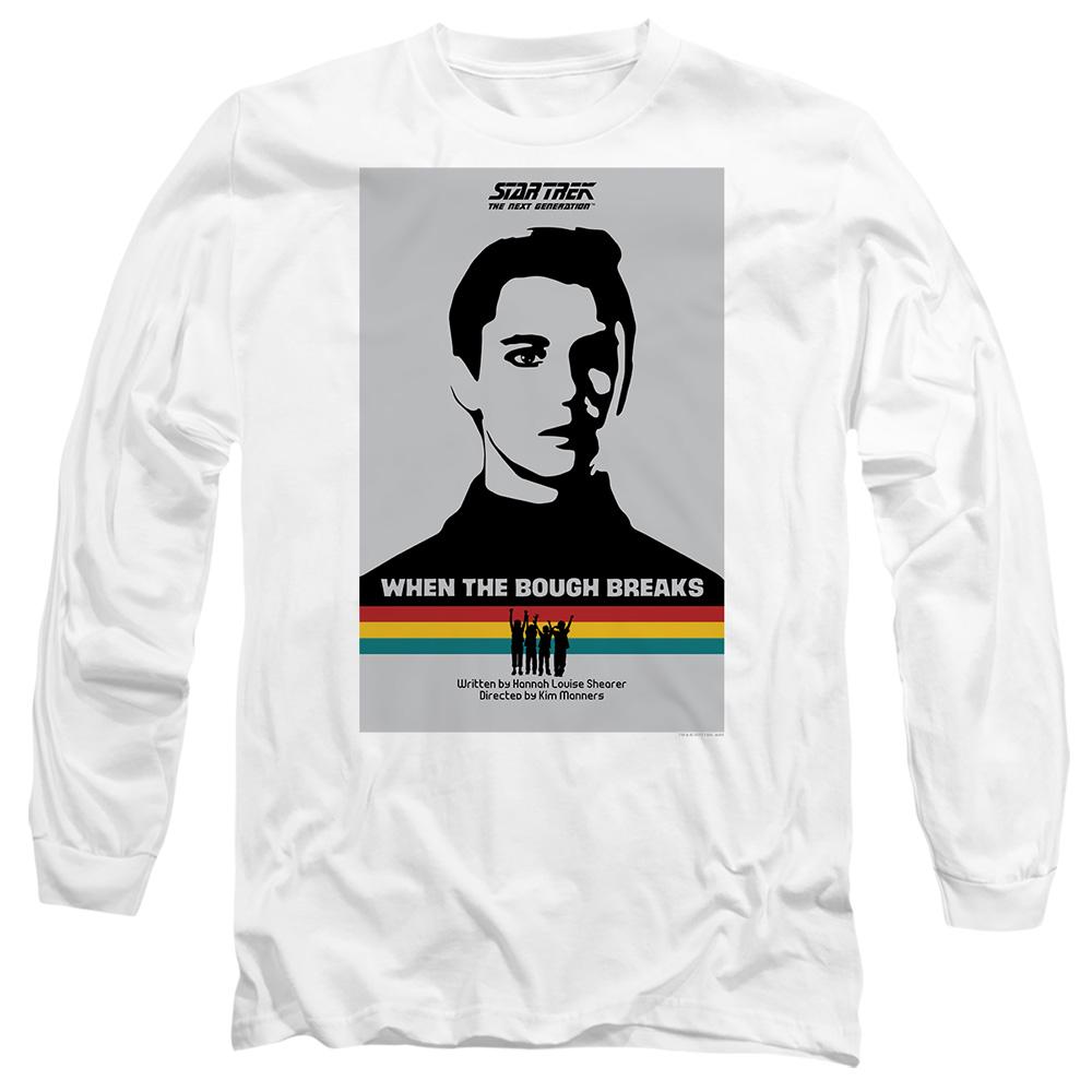 White - Side - Star Trek Unisex Adult The Next Generation Season 1 Episode 17 T-Shirt
