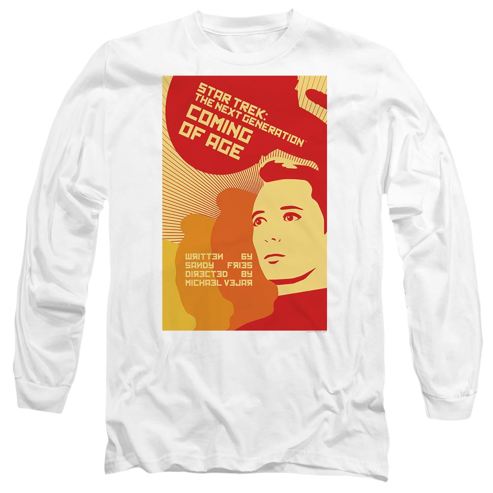 White - Side - Star Trek Unisex Adult The Next Generation Season 1 Episode 19 T-Shirt