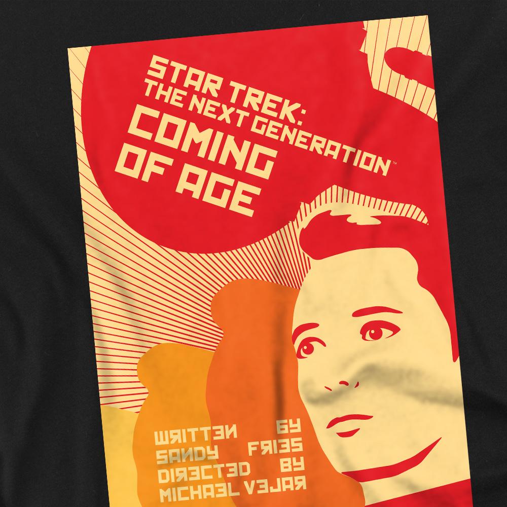 Black - Back - Star Trek Unisex Adult The Next Generation Season 1 Episode 19 T-Shirt