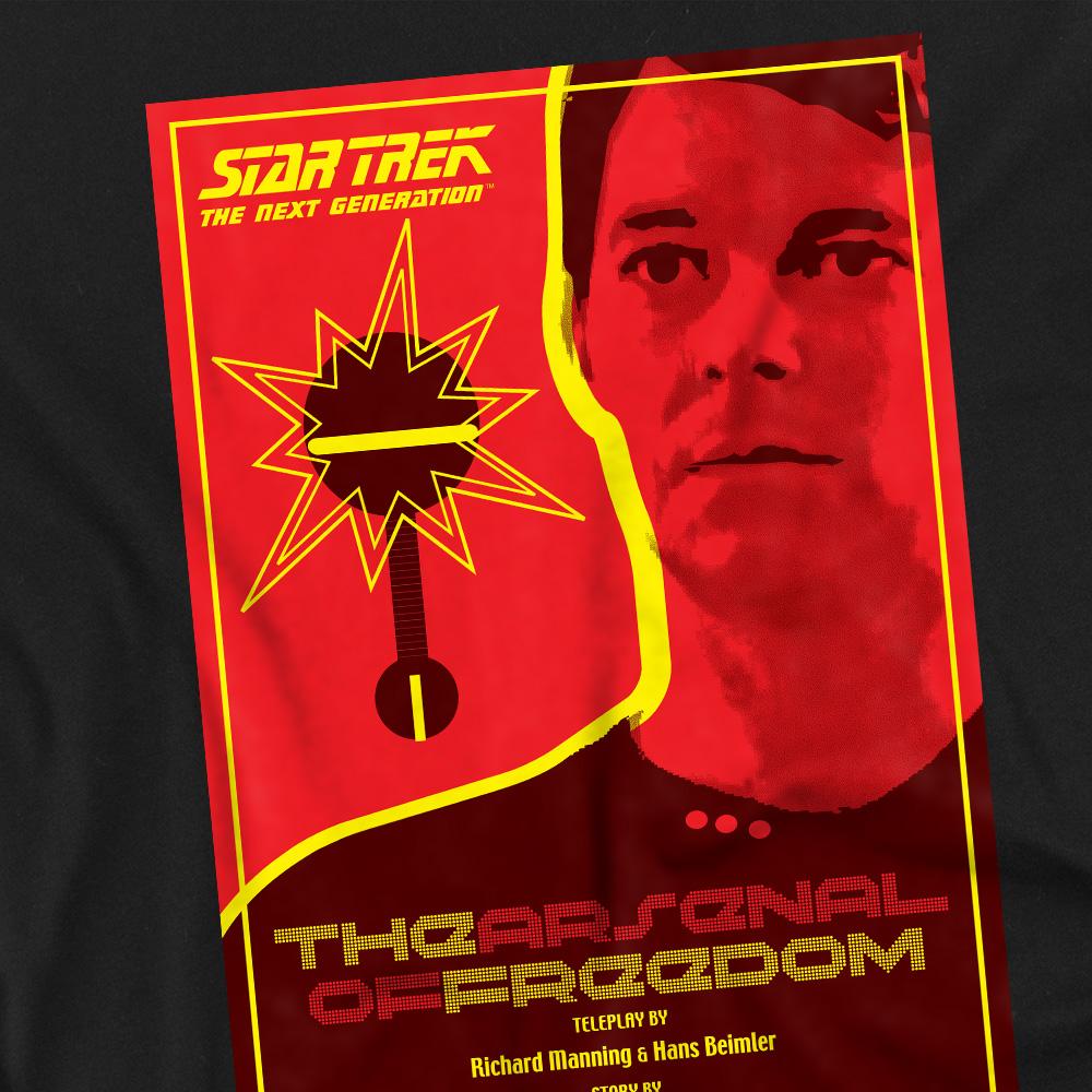 Black - Back - Star Trek Unisex Adult The Next Generation Season 1 Episode 21 T-Shirt
