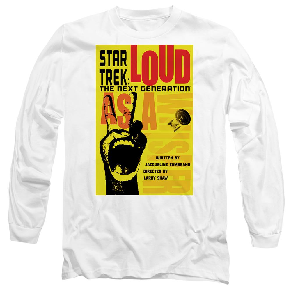 White - Side - Star Trek Unisex Adult The Next Generation Season 2 Episode 5 T-Shirt