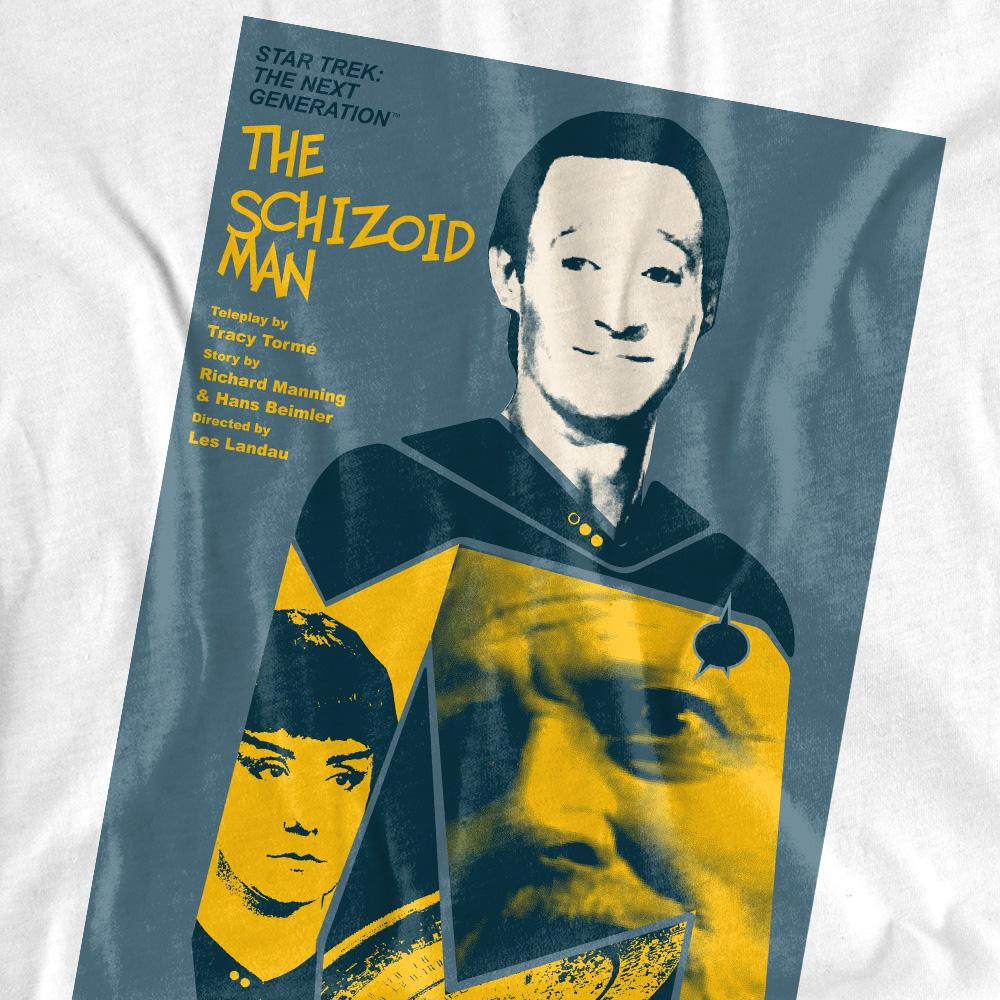 White - Back - Star Trek Unisex Adult The Next Generation Season 2 Episode 6 T-Shirt