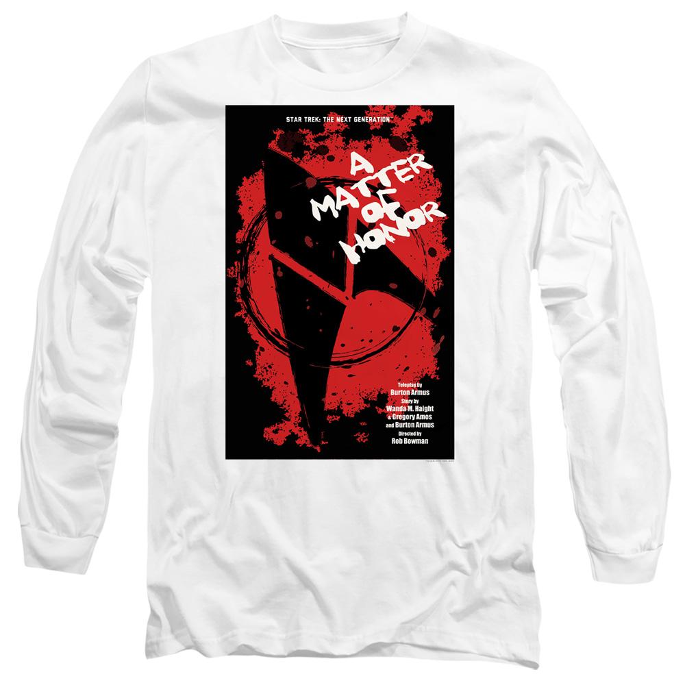 White - Side - Star Trek Unisex Adult The Next Generation Season 2 Episode 8 T-Shirt