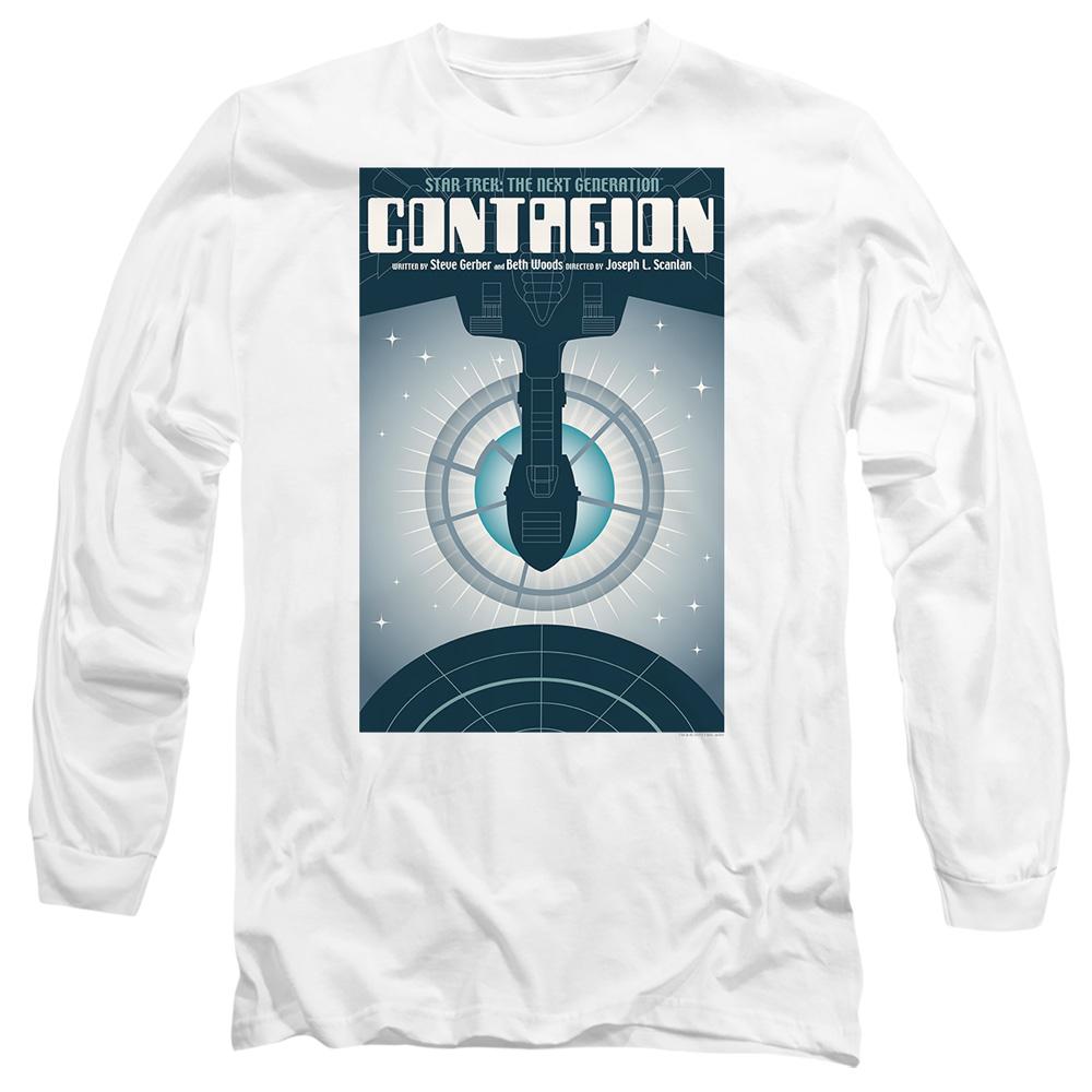 White - Side - Star Trek Unisex Adult The Next Generation Season 2 Episode 11 T-Shirt