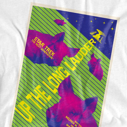 White - Back - Star Trek Unisex Adult The Next Generation Season 2 Episode 18 T-Shirt
