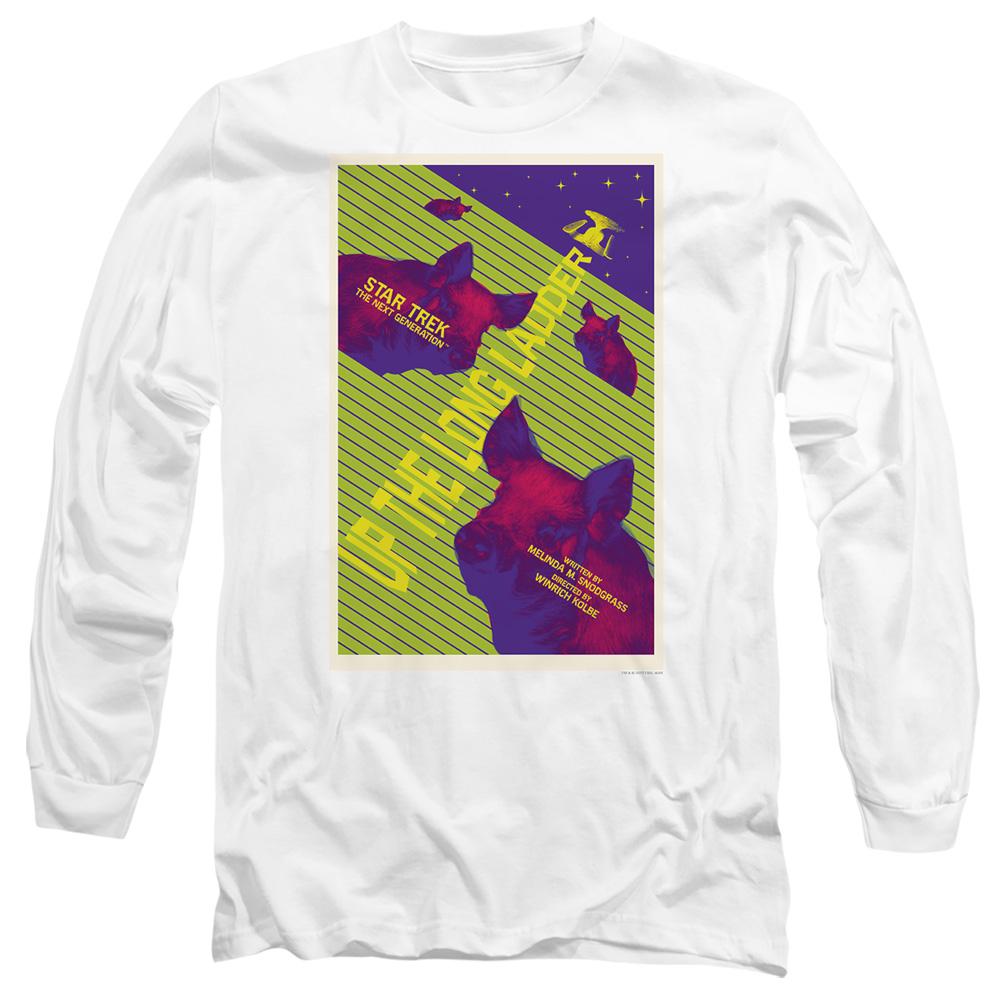 White - Side - Star Trek Unisex Adult The Next Generation Season 2 Episode 18 T-Shirt