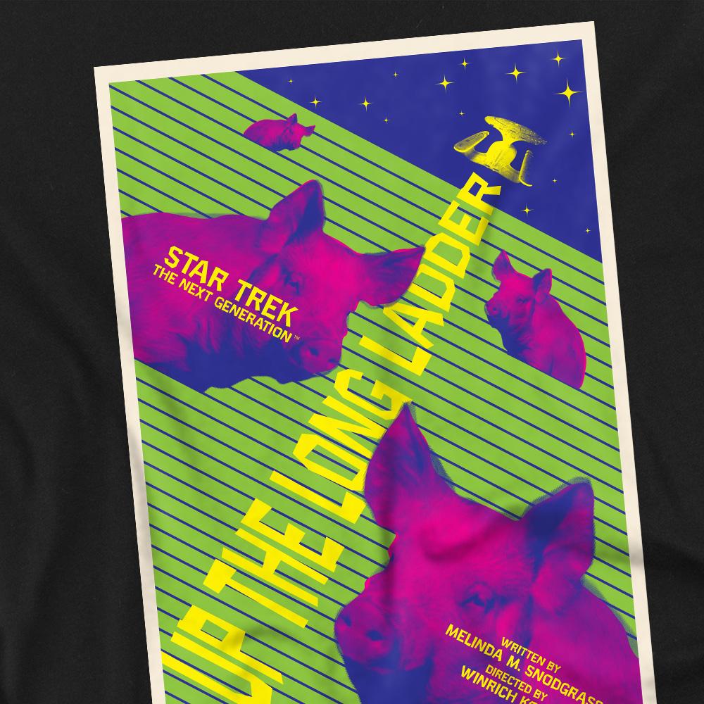 Black - Back - Star Trek Unisex Adult The Next Generation Season 2 Episode 18 T-Shirt