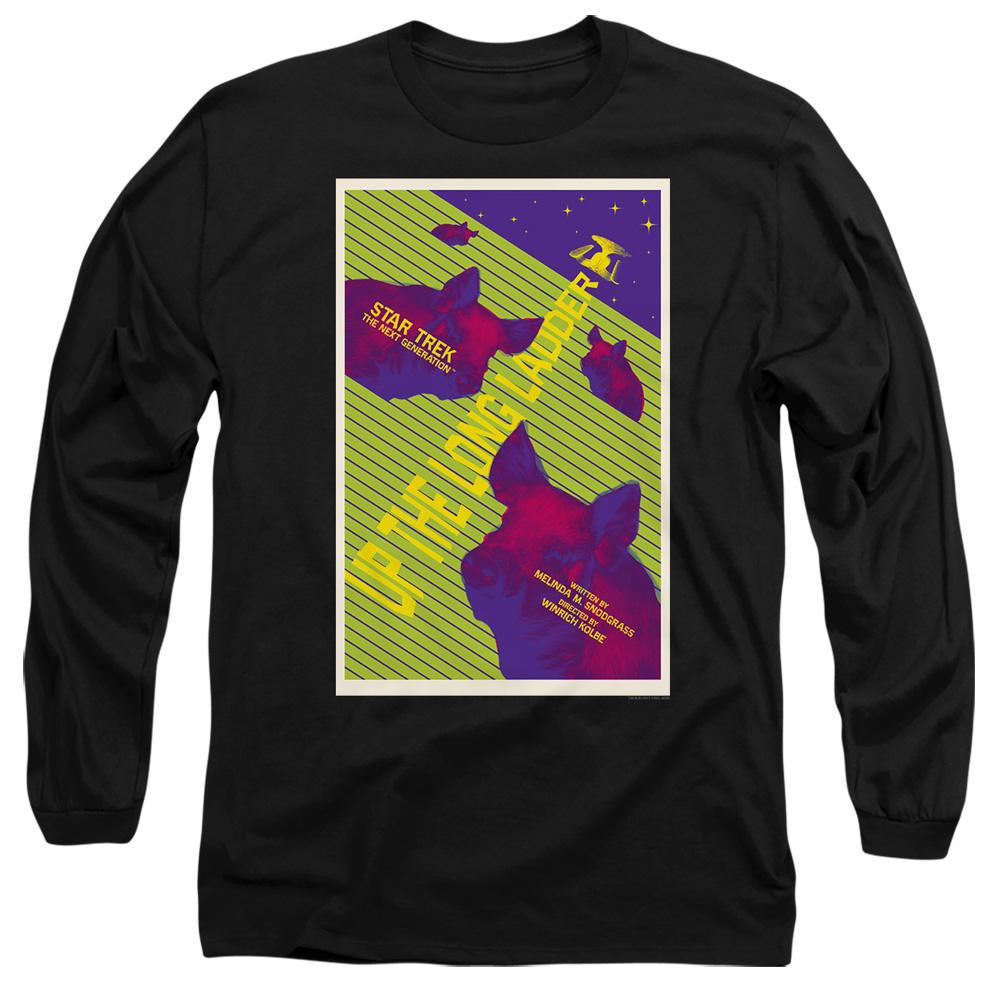 Black - Side - Star Trek Unisex Adult The Next Generation Season 2 Episode 18 T-Shirt