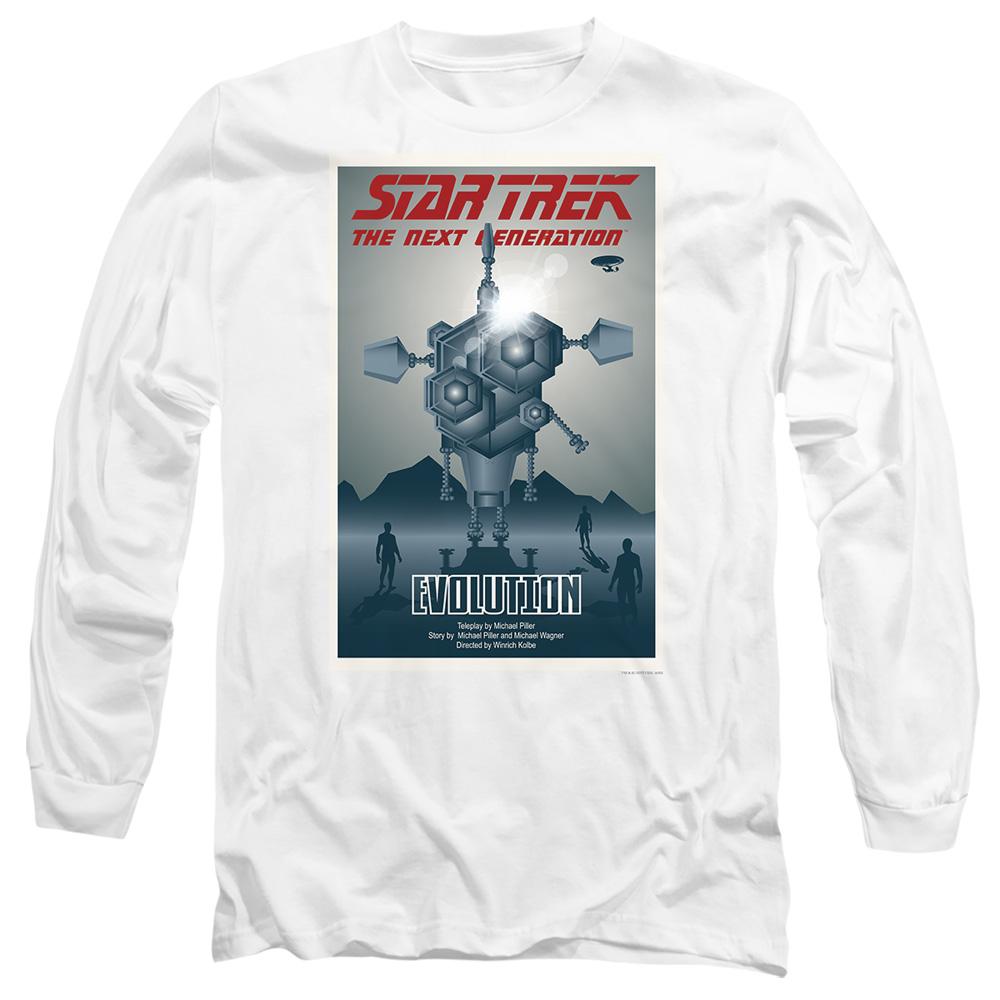 White - Side - Star Trek Unisex Adult The Next Generation Season 3 Episode 1 T-Shirt