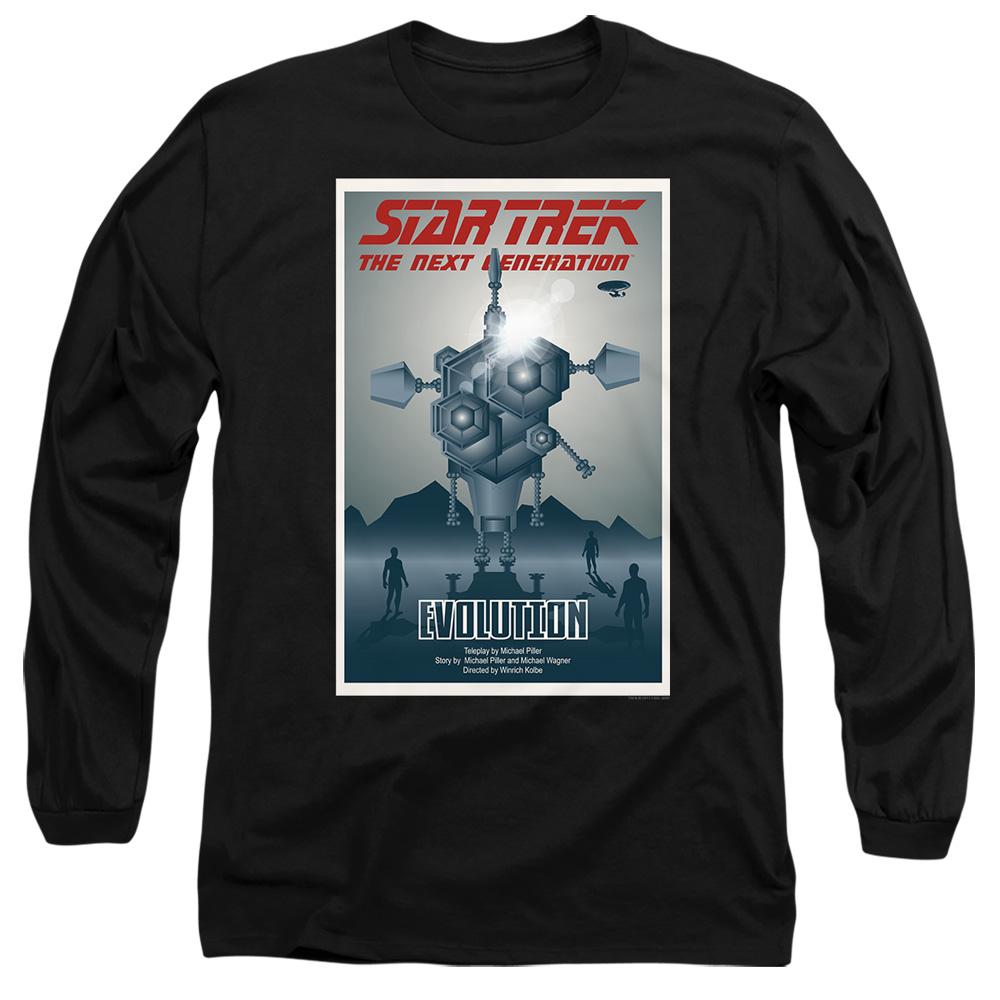 Black - Side - Star Trek Unisex Adult The Next Generation Season 3 Episode 1 T-Shirt
