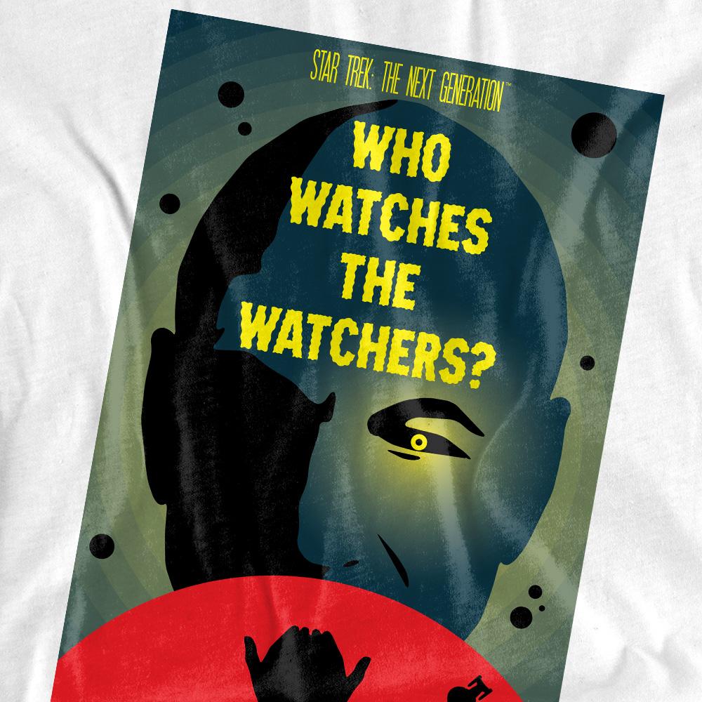 White - Back - Star Trek Unisex Adult The Next Generation Season 3 Episode 4 T-Shirt
