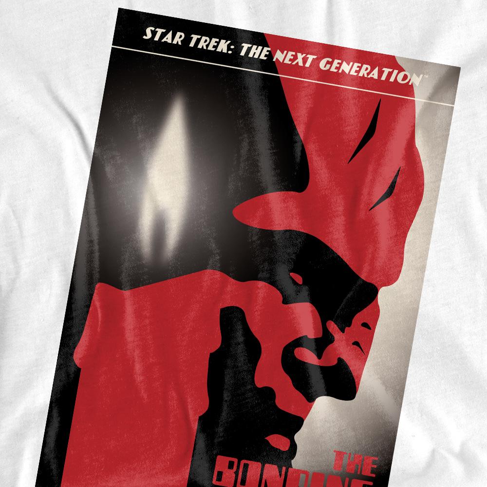 White - Back - Star Trek Unisex Adult The Next Generation Season 3 Episode 5 T-Shirt