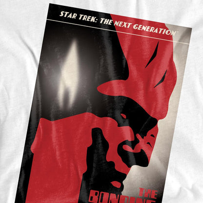 White - Back - Star Trek Unisex Adult The Next Generation Season 3 Episode 5 T-Shirt