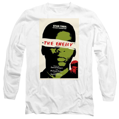 White - Side - Star Trek Unisex Adult The Next Generation Season 3 Episode 7 T-Shirt