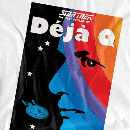 White - Back - Star Trek Unisex Adult The Next Generation Season 3 Episode 13 T-Shirt