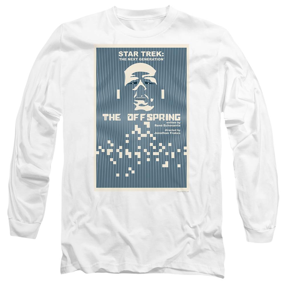 White - Side - Star Trek Unisex Adult The Next Generation Season 3 Episode 16 T-Shirt