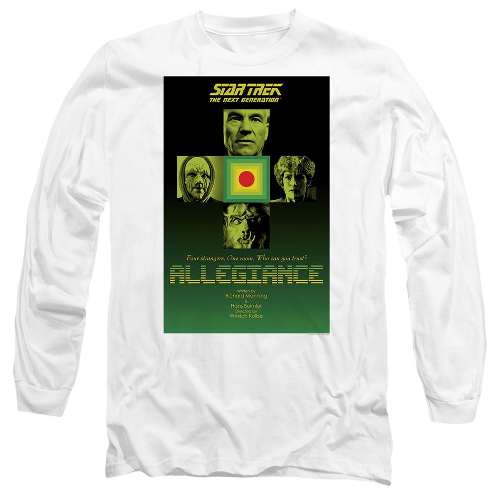 White - Side - Star Trek Unisex Adult The Next Generation Season 3 Episode 18 T-Shirt