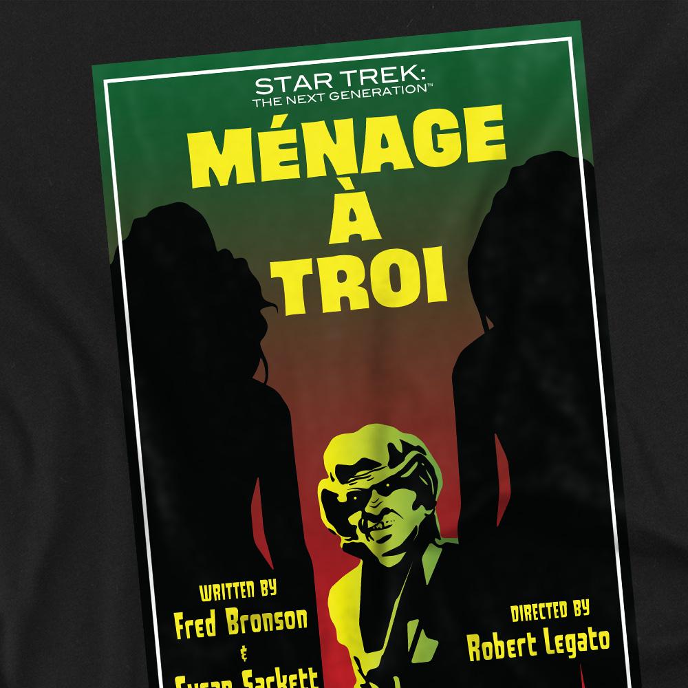 Black - Back - Star Trek Unisex Adult The Next Generation Season 3 Episode 24 T-Shirt