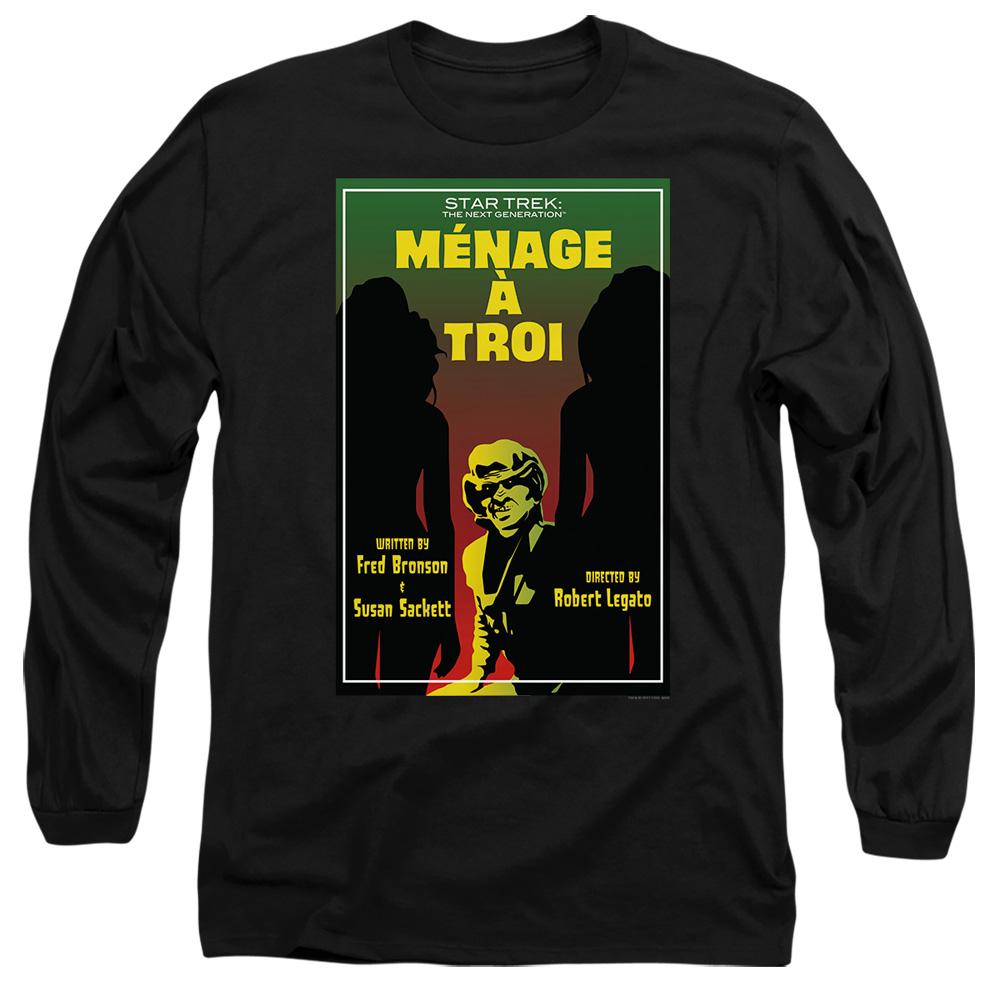 Black - Side - Star Trek Unisex Adult The Next Generation Season 3 Episode 24 T-Shirt