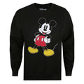 Black - Front - Disney Womens-Ladies Mickey Mouse Sweatshirt