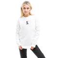 White - Side - Peanuts Womens-Ladies Snoopy Embroidered Sweatshirt