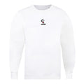 White - Front - Peanuts Womens-Ladies Snoopy Embroidered Sweatshirt
