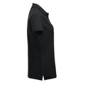 Black - Side - Clique Womens-Ladies Manhattan Polo Shirt