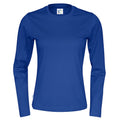 Royal Blue - Front - Cottover Womens-Ladies Long-Sleeved T-Shirt