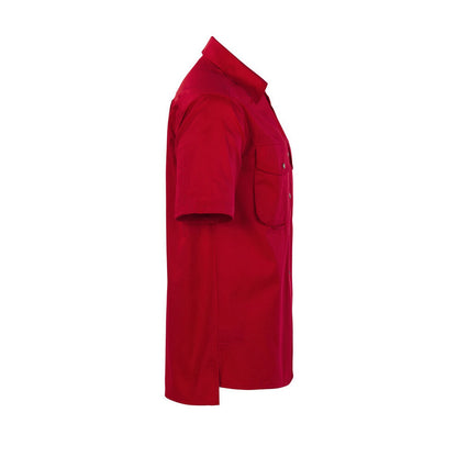 Red - Side - Projob Mens Shirt