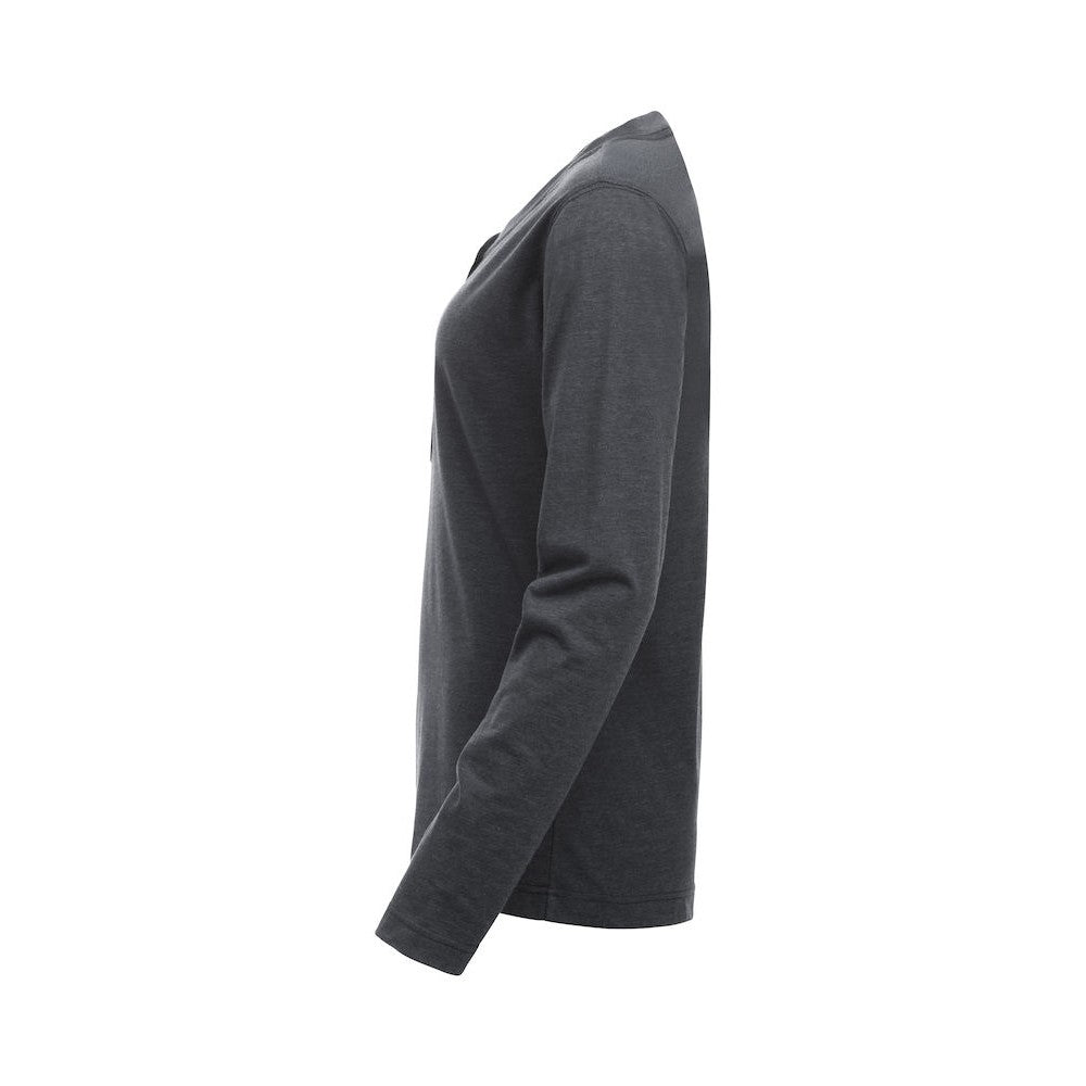 Anthracite - Lifestyle - Clique Womens-Ladies Orlando Melange Long-Sleeved T-Shirt