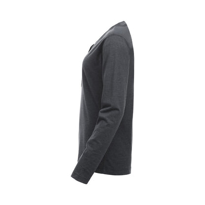 Anthracite - Lifestyle - Clique Womens-Ladies Orlando Melange Long-Sleeved T-Shirt