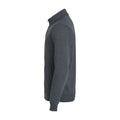 Anthracite Melange - Side - Clique Mens Full Zip Jacket