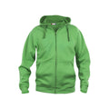 Apple Green - Front - Clique Mens Basic Full Zip Hoodie