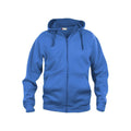 Royal Blue - Front - Clique Mens Basic Full Zip Hoodie