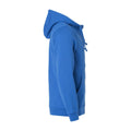 Royal Blue - Side - Clique Mens Basic Full Zip Hoodie