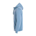 Light Blue - Lifestyle - Clique Mens Basic Full Zip Hoodie